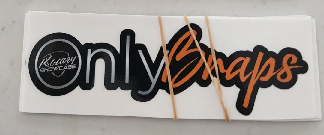 OnlyBraps decals Rotary Showcase (each one) pick the color .