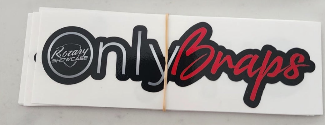 OnlyBraps decals Rotary Showcase (each one) pick the color .