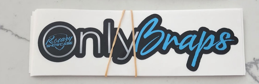 OnlyBraps decals Rotary Showcase (each one) pick the color .