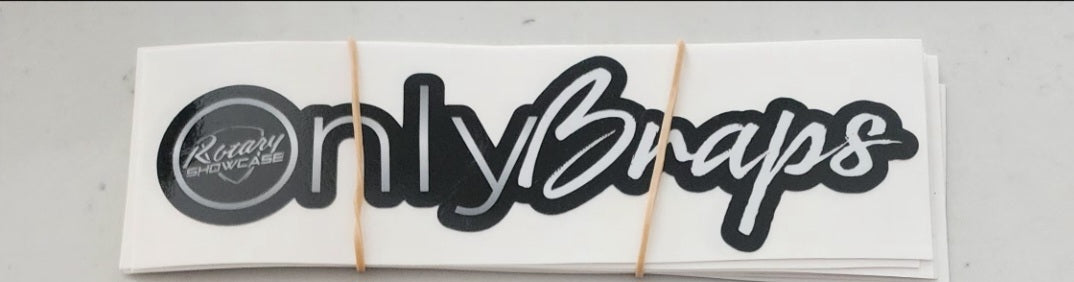 OnlyBraps decals                 Rotary Showcase (each one) pick the color .