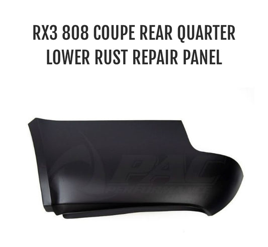 RX3 COUPE REAR QUARTER LOWER (RUST REPAIR PANEL) LEFT SIZE