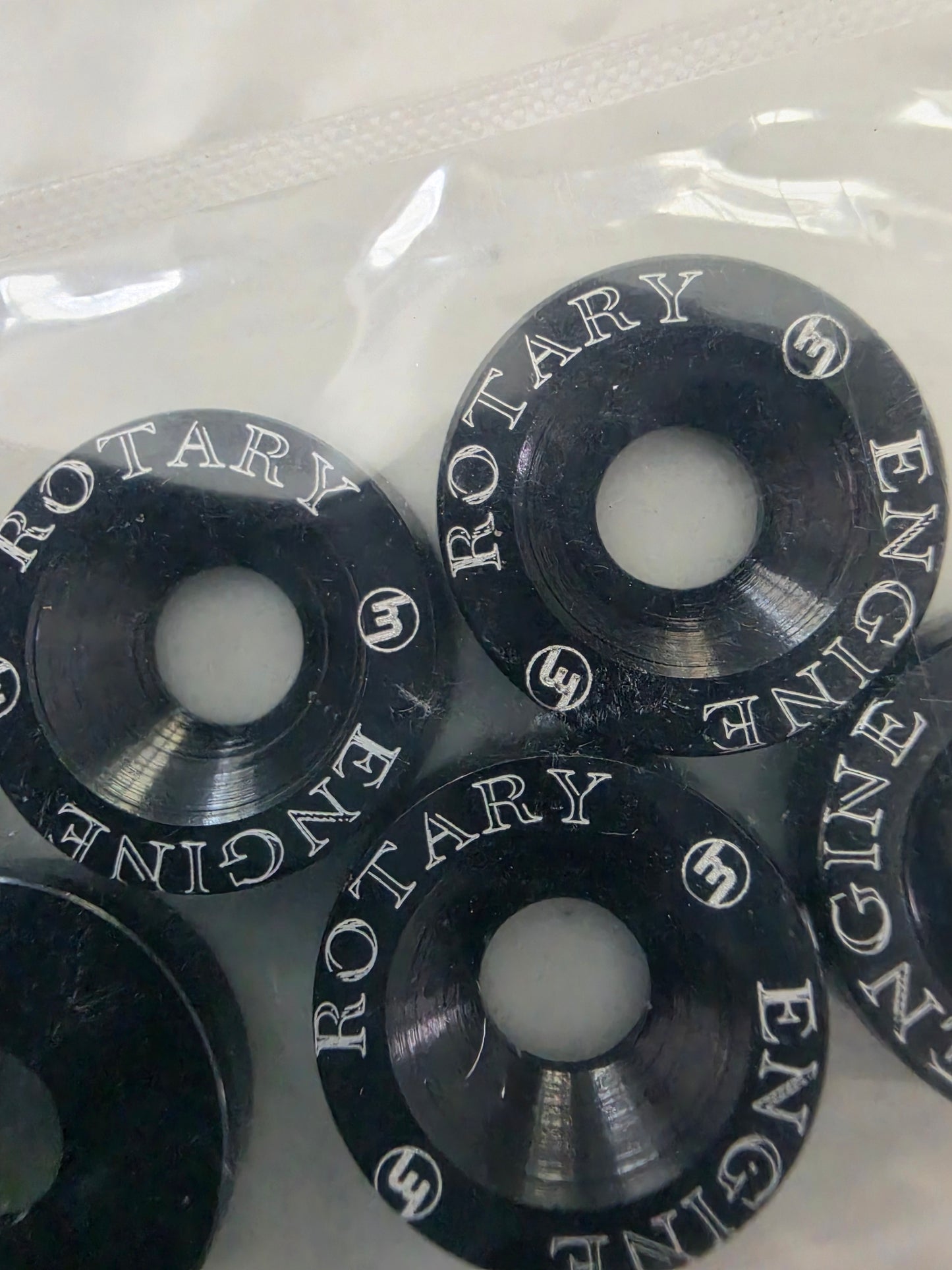 FENDER WASHER Rotary Engine (10 pcs) BLACK
