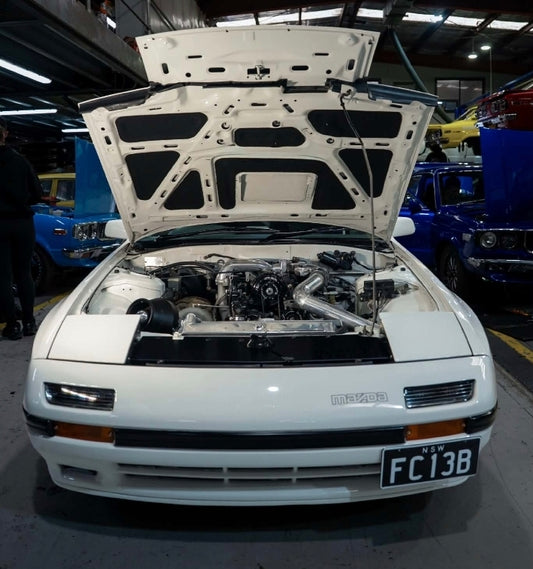 RX7 FC Under Bonnet insulation