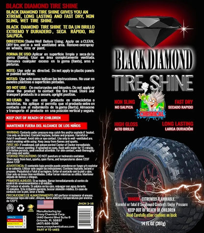 Black Diamond TIRE SHINE 14oz