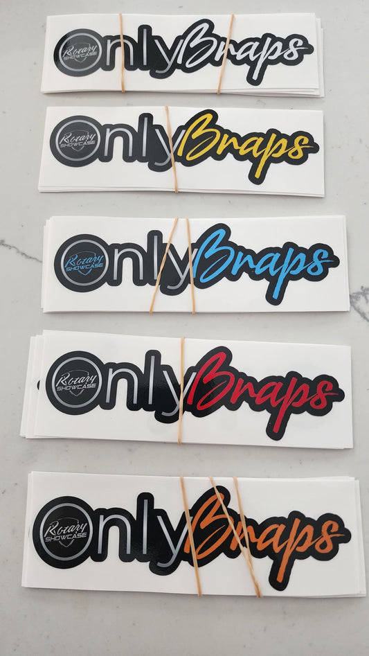 OnlyBraps decals                 Rotary Showcase (each one) pick the color .