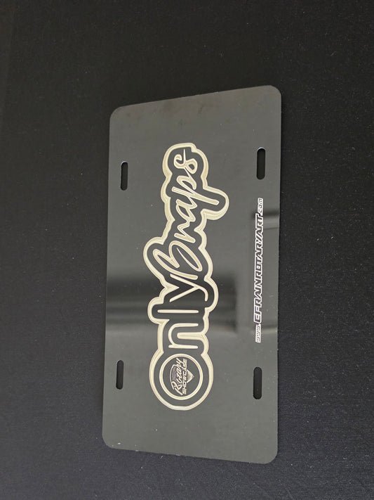 OnlyBraps license plate